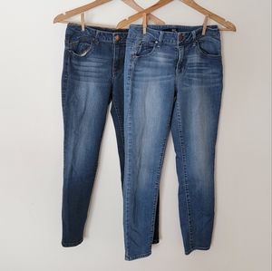 Set of 2 1822 denim jeans light wash dark wash